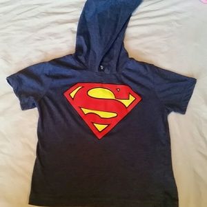 Boy's Superman tshirt with hood